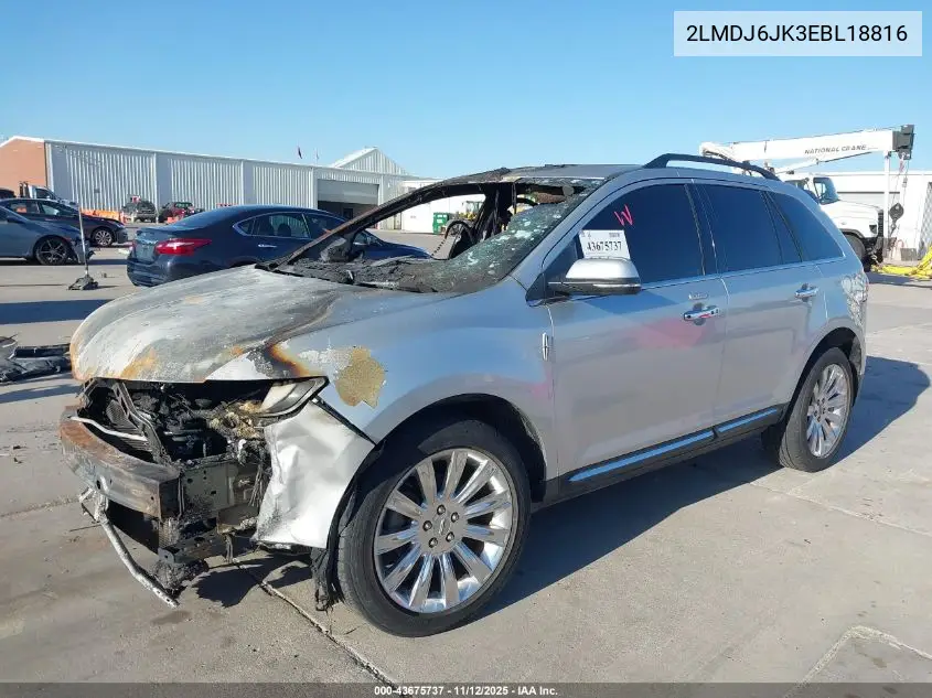 2LMDJ6JK3EBL18816 2014 Lincoln Mkx