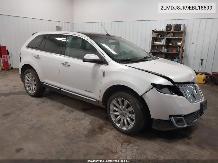 2014 Lincoln Mkx VIN: 2LMDJ8JK9EBL18699 Lot: 45302430