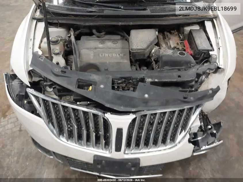 2014 Lincoln Mkx VIN: 2LMDJ8JK9EBL18699 Lot: 45302430