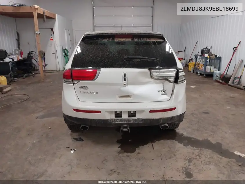 2014 Lincoln Mkx VIN: 2LMDJ8JK9EBL18699 Lot: 45302430