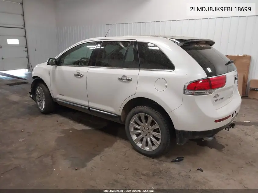2014 Lincoln Mkx VIN: 2LMDJ8JK9EBL18699 Lot: 45302430