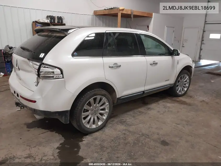 2014 Lincoln Mkx VIN: 2LMDJ8JK9EBL18699 Lot: 45302430