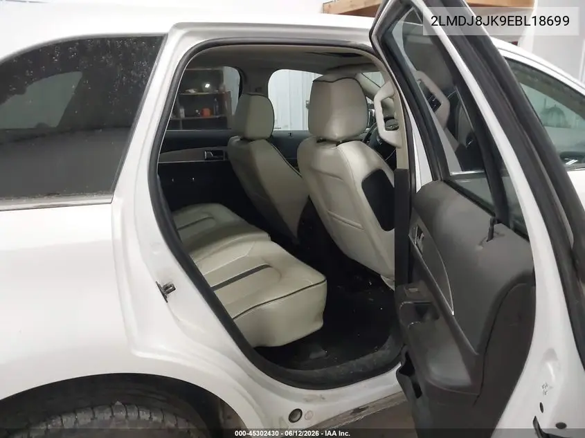 2014 Lincoln Mkx VIN: 2LMDJ8JK9EBL18699 Lot: 45302430