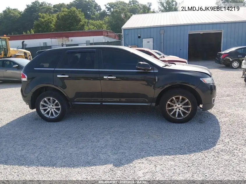 2014 Lincoln Mkx VIN: 2LMDJ6JK9EBL14219 Lot: 45537991