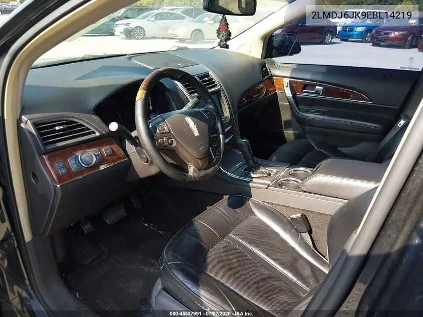 2014 Lincoln Mkx VIN: 2LMDJ6JK9EBL14219 Lot: 45537991