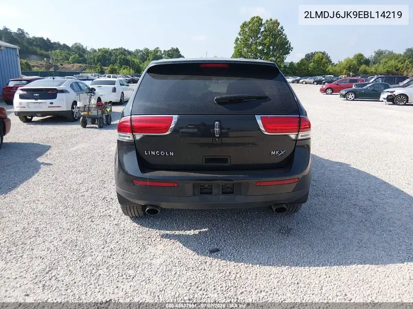 2014 Lincoln Mkx VIN: 2LMDJ6JK9EBL14219 Lot: 45537991