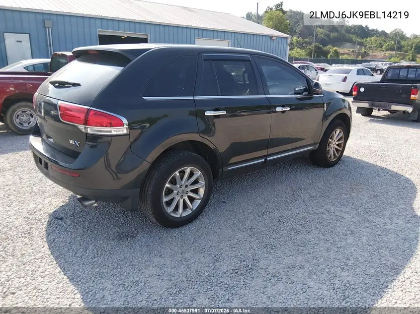 2014 Lincoln Mkx VIN: 2LMDJ6JK9EBL14219 Lot: 45537991