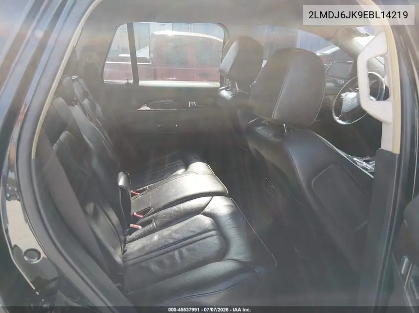 2014 Lincoln Mkx VIN: 2LMDJ6JK9EBL14219 Lot: 45537991