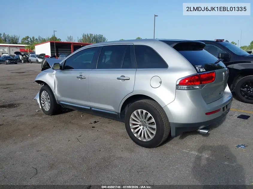2014 Lincoln Mkx VIN: 2LMDJ6JK1EBL01335 Lot: 45561746
