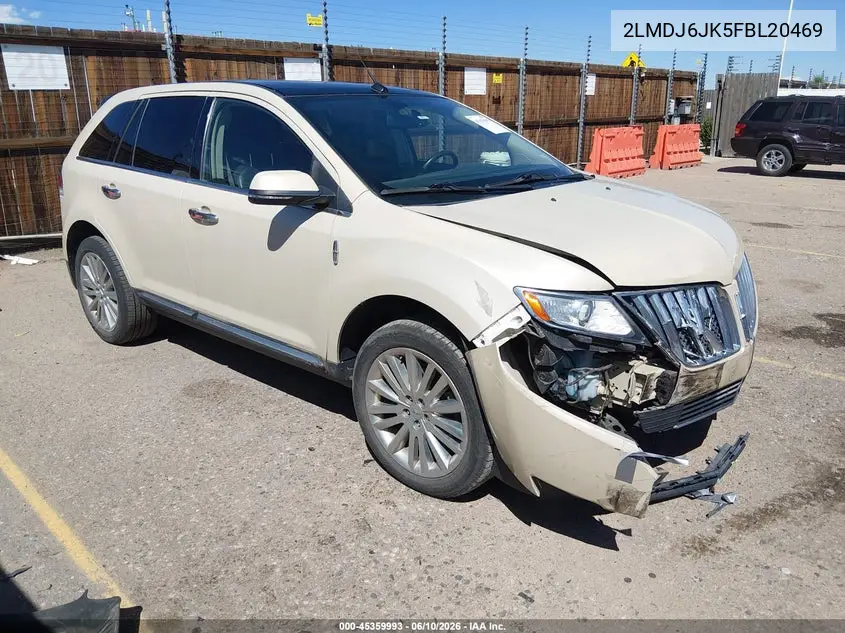 2015 Lincoln Mkx VIN: 2LMDJ6JK5FBL20469 Lot: 45359993