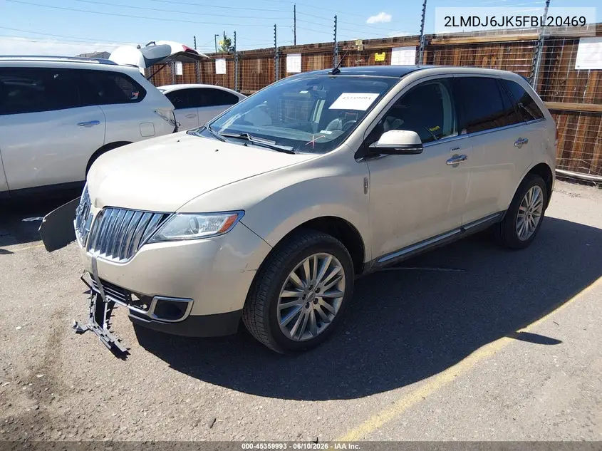 2015 Lincoln Mkx VIN: 2LMDJ6JK5FBL20469 Lot: 45359993