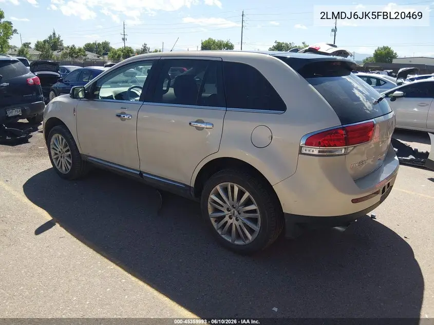 2015 Lincoln Mkx VIN: 2LMDJ6JK5FBL20469 Lot: 45359993