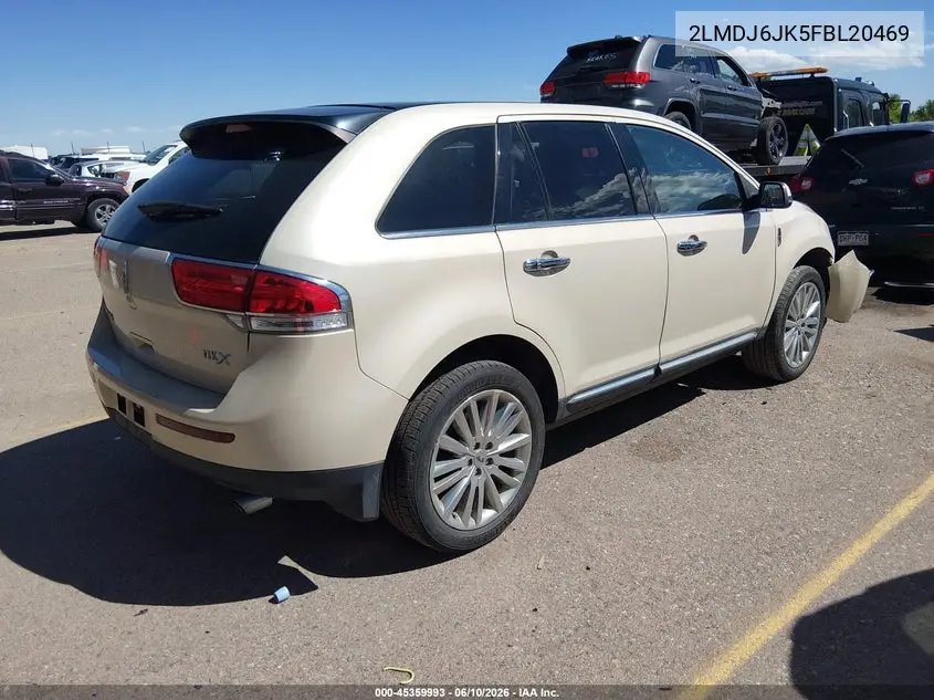 2015 Lincoln Mkx VIN: 2LMDJ6JK5FBL20469 Lot: 45359993
