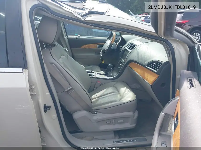 2015 Lincoln Mkx VIN: 2LMDJ8JK1FBL31819 Lot: 45456818