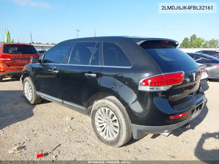 2015 Lincoln Mkx VIN: 2LMDJ6JK4FBL32161 Lot: 45543239