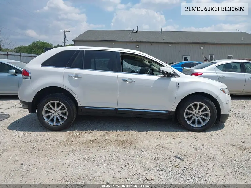 2015 Lincoln Mkx VIN: 2LMDJ6JK3FBL30689 Lot: 45561324