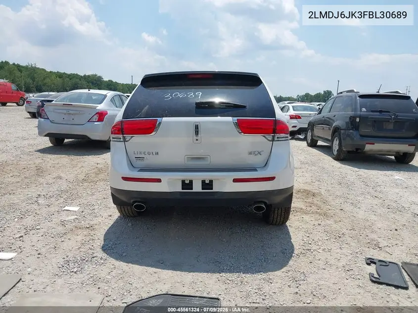 2015 Lincoln Mkx VIN: 2LMDJ6JK3FBL30689 Lot: 45561324