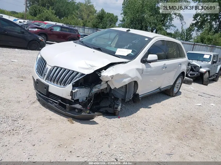 2015 Lincoln Mkx VIN: 2LMDJ6JK3FBL30689 Lot: 45561324