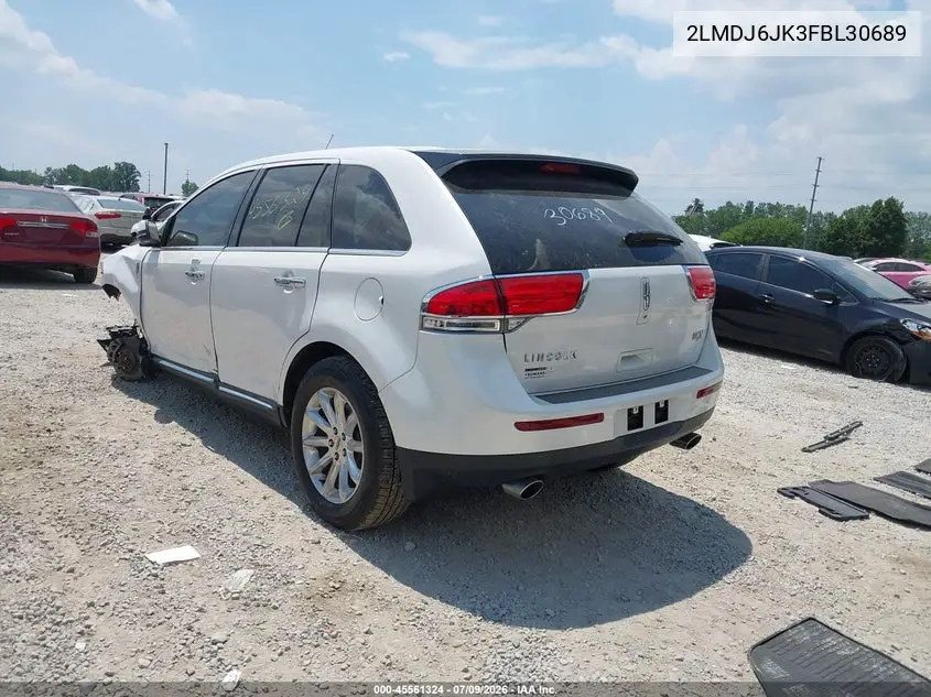 2015 Lincoln Mkx VIN: 2LMDJ6JK3FBL30689 Lot: 45561324