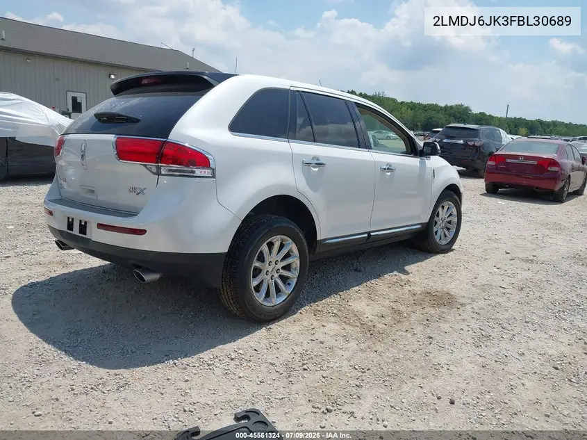 2015 Lincoln Mkx VIN: 2LMDJ6JK3FBL30689 Lot: 45561324