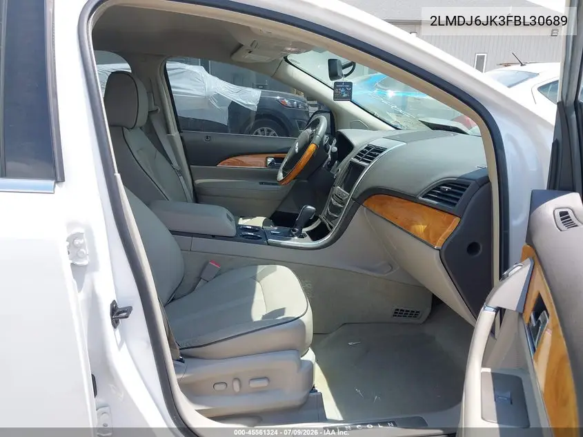 2015 Lincoln Mkx VIN: 2LMDJ6JK3FBL30689 Lot: 45561324