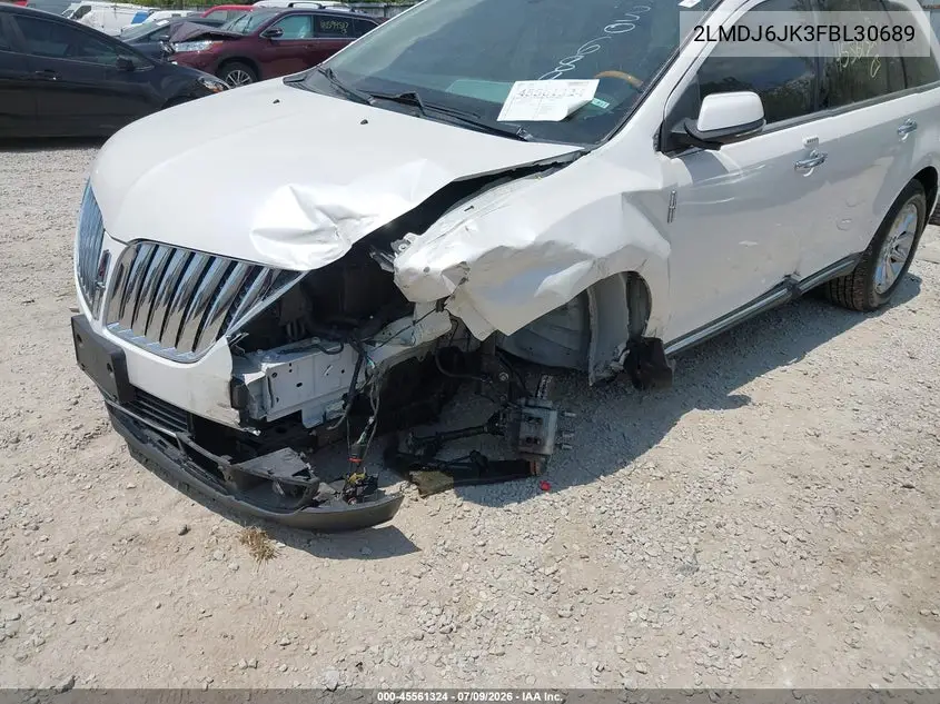 2015 Lincoln Mkx VIN: 2LMDJ6JK3FBL30689 Lot: 45561324
