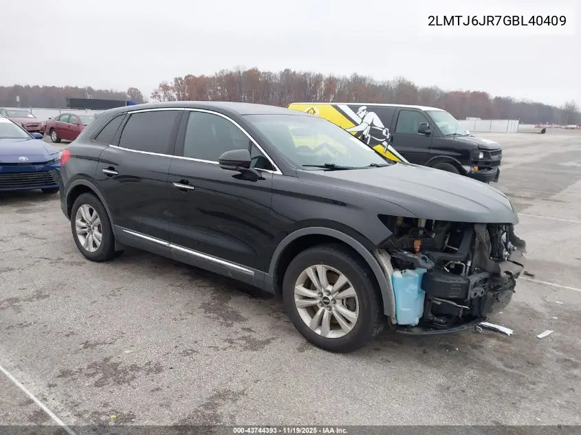 2LMTJ6JR7GBL40409 2016 Lincoln Mkx Premiere