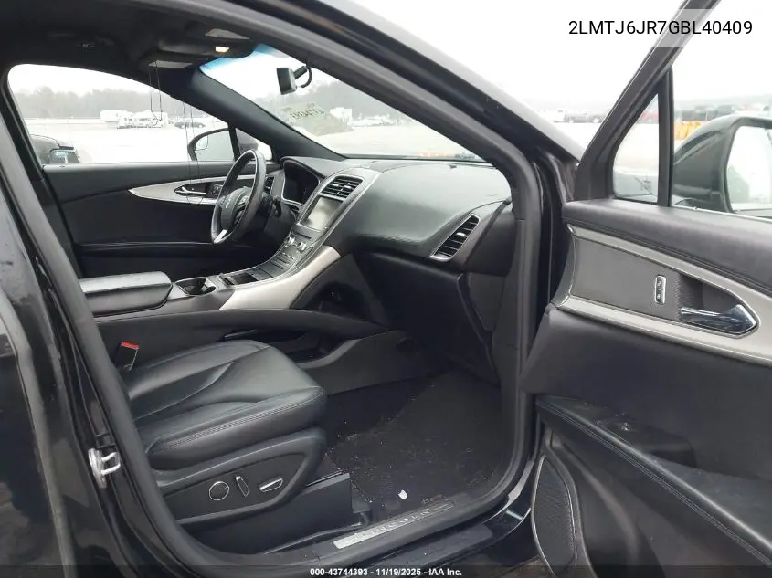 2LMTJ6JR7GBL40409 2016 Lincoln Mkx Premiere