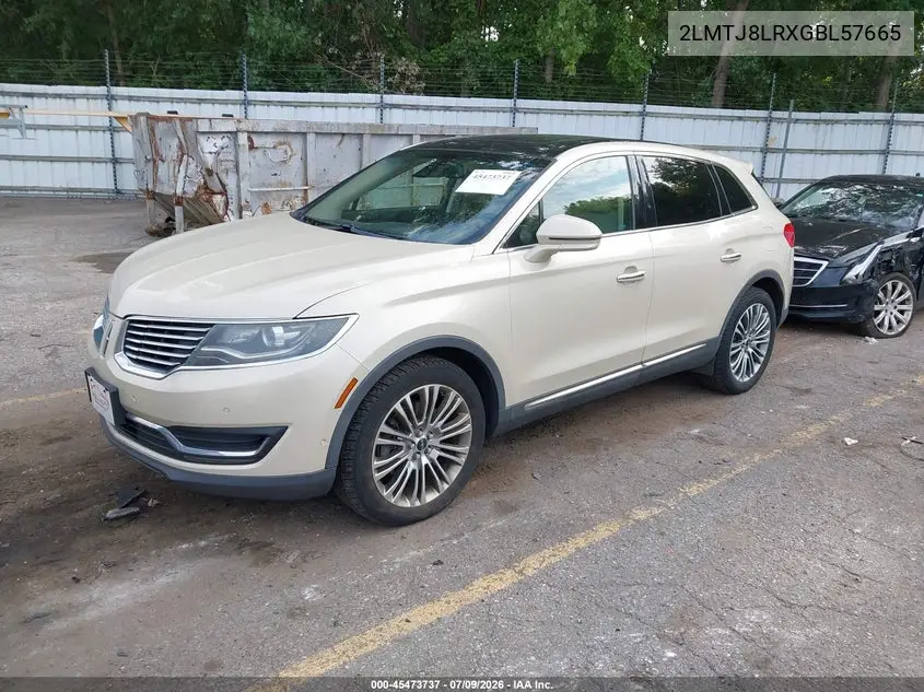 2016 Lincoln Mkx Reserve VIN: 2LMTJ8LRXGBL57665 Lot: 45473737