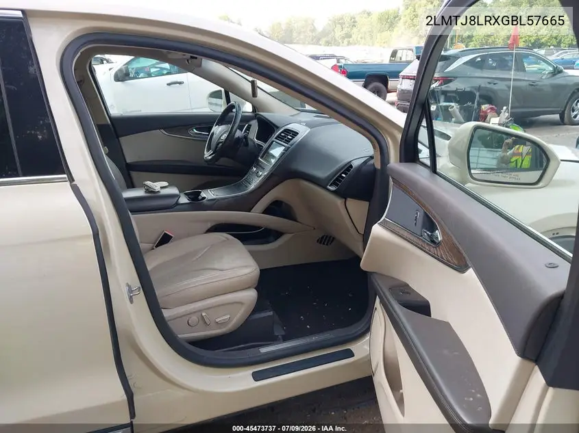 2016 Lincoln Mkx Reserve VIN: 2LMTJ8LRXGBL57665 Lot: 45473737