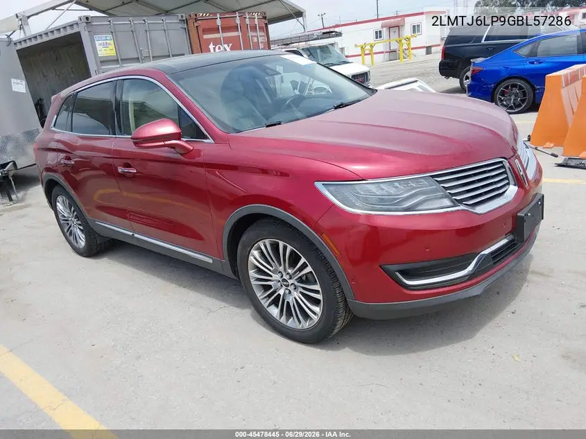 2016 Lincoln Mkx Reserve VIN: 2LMTJ6LP9GBL57286 Lot: 45478445