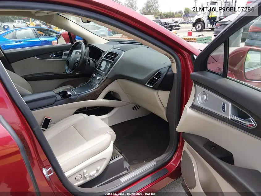 2016 Lincoln Mkx Reserve VIN: 2LMTJ6LP9GBL57286 Lot: 45478445