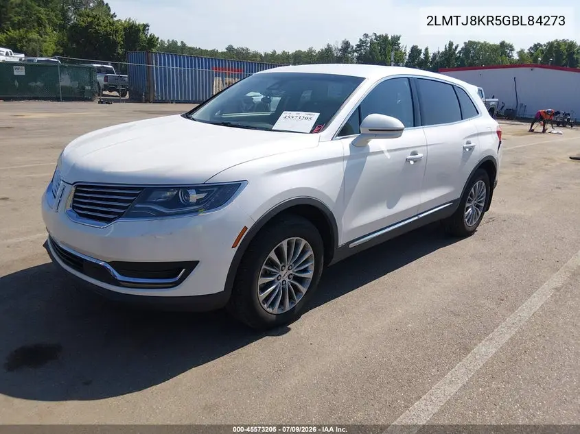 2016 Lincoln Mkx Select VIN: 2LMTJ8KR5GBL84273 Lot: 45573205