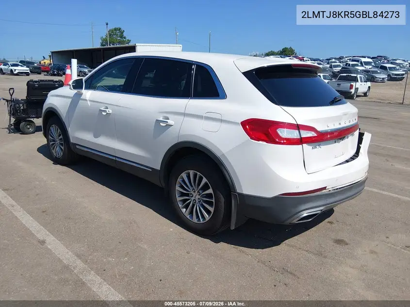 2016 Lincoln Mkx Select VIN: 2LMTJ8KR5GBL84273 Lot: 45573205