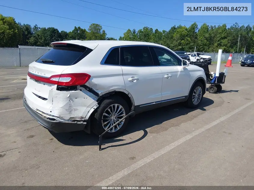 2016 Lincoln Mkx Select VIN: 2LMTJ8KR5GBL84273 Lot: 45573205