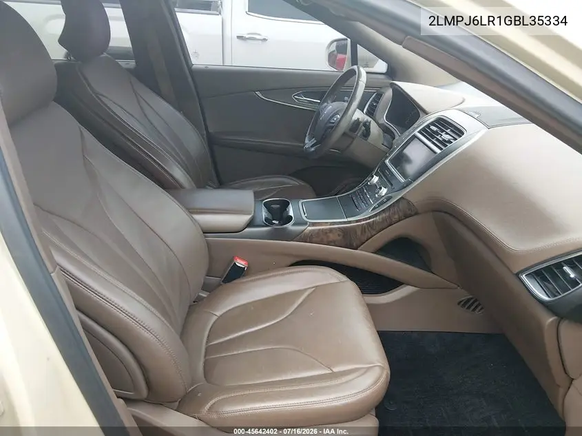 2016 Lincoln Mkx Reserve VIN: 2LMPJ6LR1GBL35334 Lot: 45642402