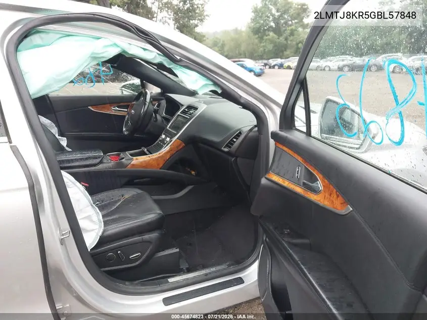 2016 Lincoln Mkx Select VIN: 2LMTJ8KR5GBL57848 Lot: 45674823