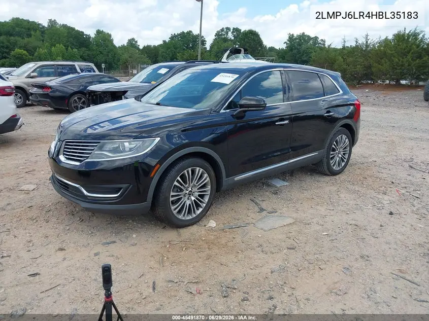 2017 Lincoln Mkx Reserve VIN: 2LMPJ6LR4HBL35183 Lot: 45491870