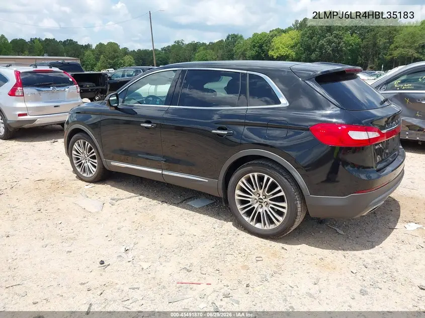 2017 Lincoln Mkx Reserve VIN: 2LMPJ6LR4HBL35183 Lot: 45491870