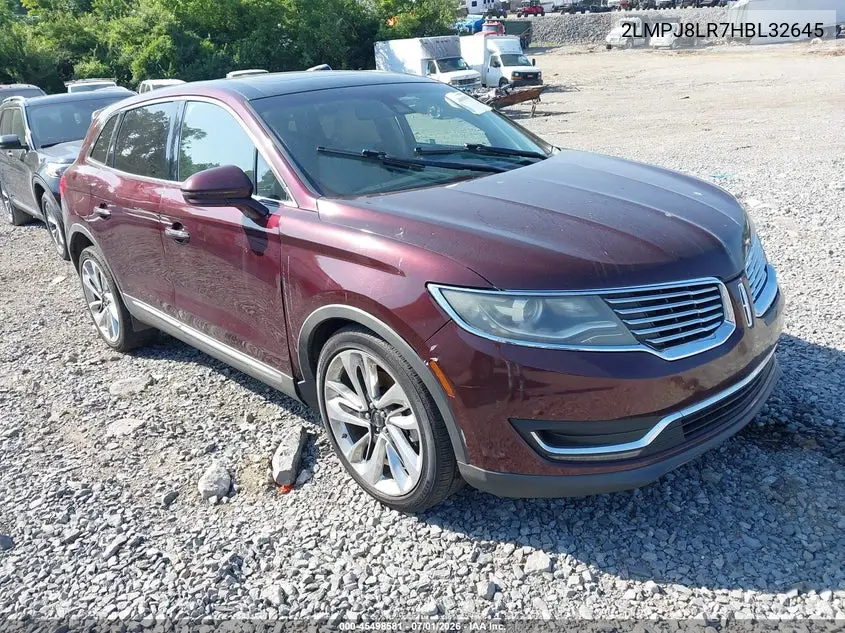 2017 Lincoln Mkx Reserve VIN: 2LMPJ8LR7HBL32645 Lot: 45498581