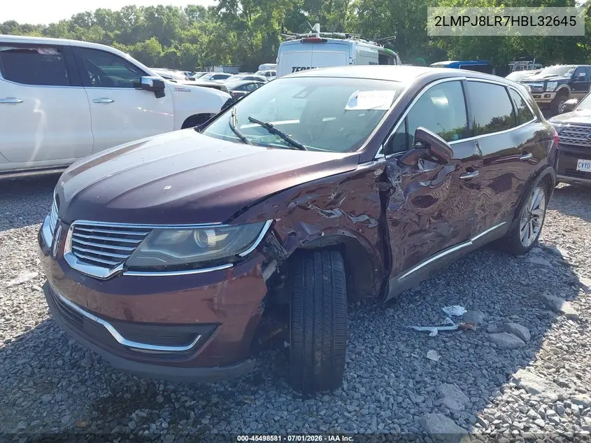 2017 Lincoln Mkx Reserve VIN: 2LMPJ8LR7HBL32645 Lot: 45498581