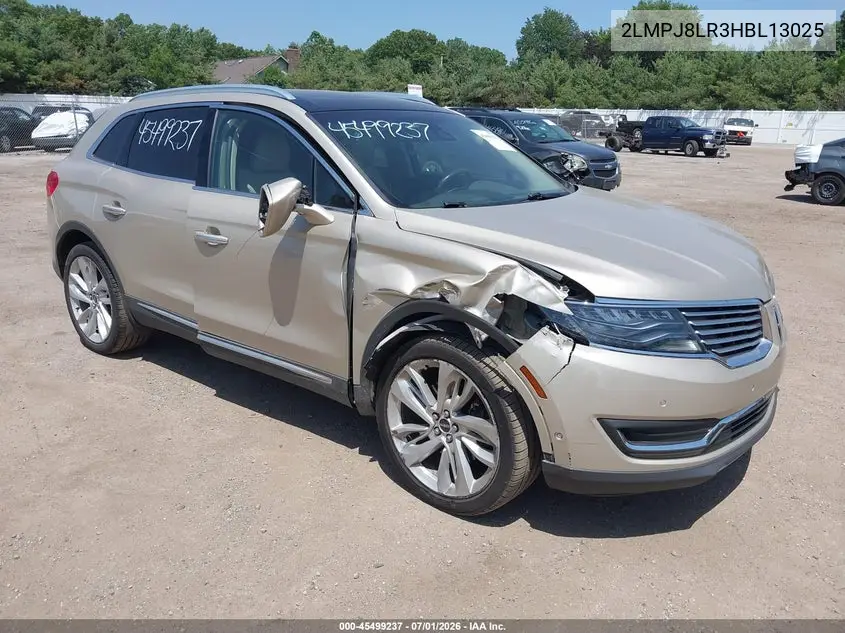 2017 Lincoln Mkx Reserve VIN: 2LMPJ8LR3HBL13025 Lot: 45499237