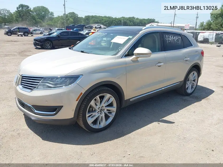 2017 Lincoln Mkx Reserve VIN: 2LMPJ8LR3HBL13025 Lot: 45499237