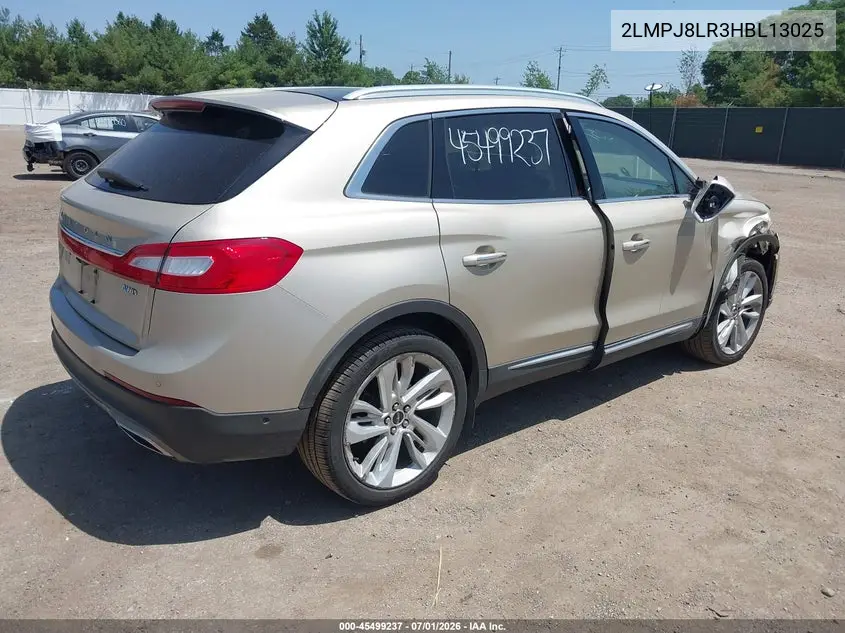 2017 Lincoln Mkx Reserve VIN: 2LMPJ8LR3HBL13025 Lot: 45499237