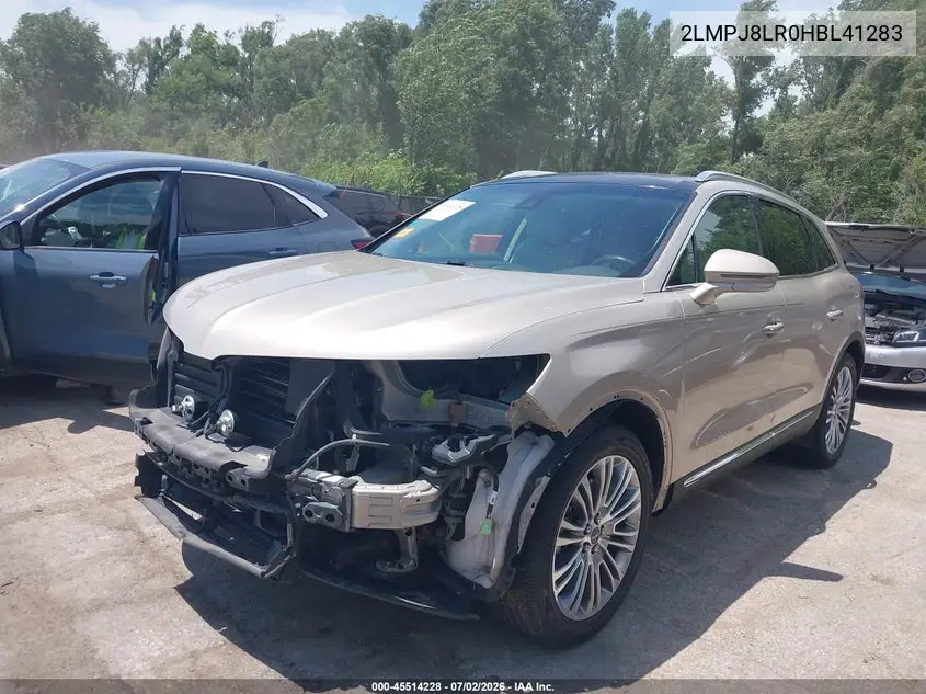 2017 Lincoln Mkx Reserve VIN: 2LMPJ8LR0HBL41283 Lot: 45514228