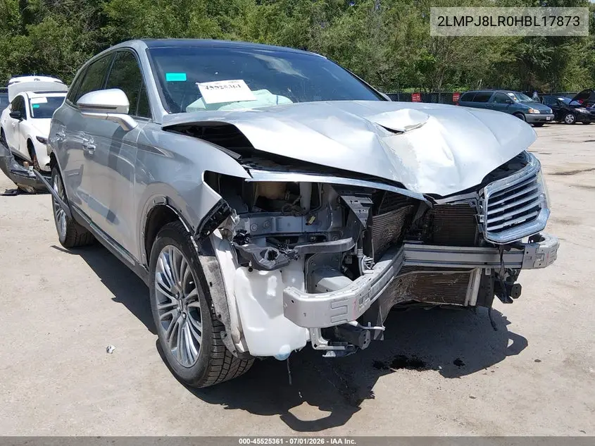 2017 Lincoln Mkx Reserve VIN: 2LMPJ8LR0HBL17873 Lot: 45525361
