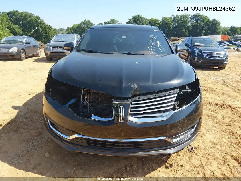 2017 Lincoln Mkx Black Label VIN: 2LMPJ9JP0HBL24362 Lot: 45531531