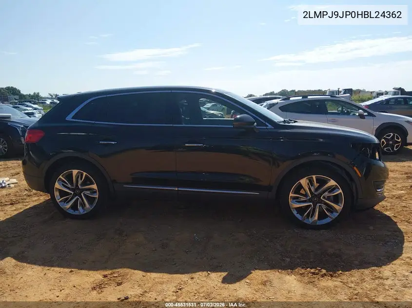 2017 Lincoln Mkx Black Label VIN: 2LMPJ9JP0HBL24362 Lot: 45531531