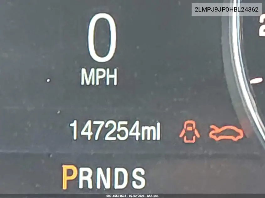 2017 Lincoln Mkx Black Label VIN: 2LMPJ9JP0HBL24362 Lot: 45531531