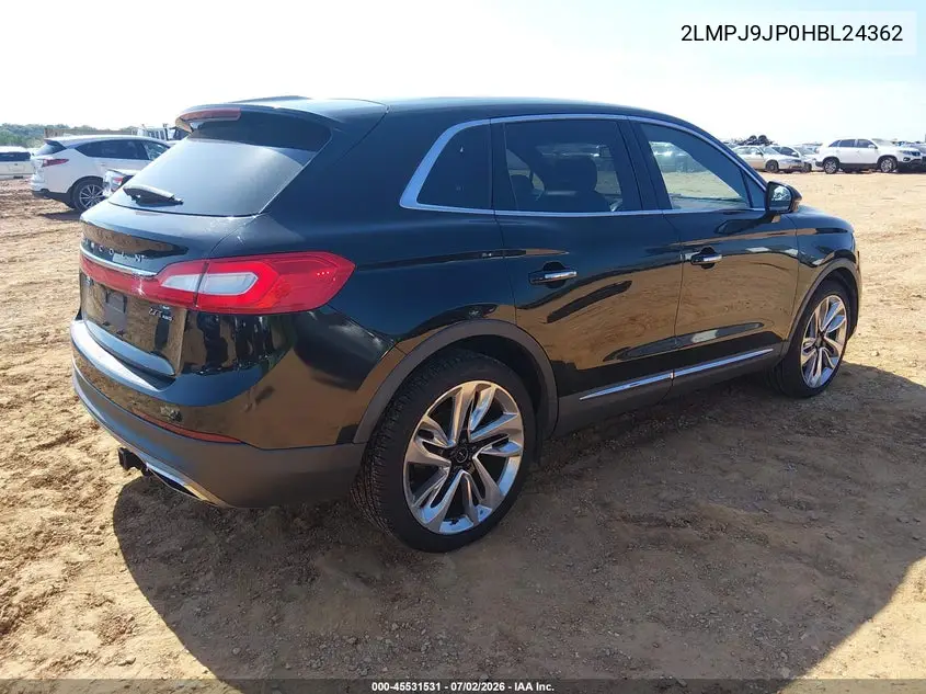 2017 Lincoln Mkx Black Label VIN: 2LMPJ9JP0HBL24362 Lot: 45531531